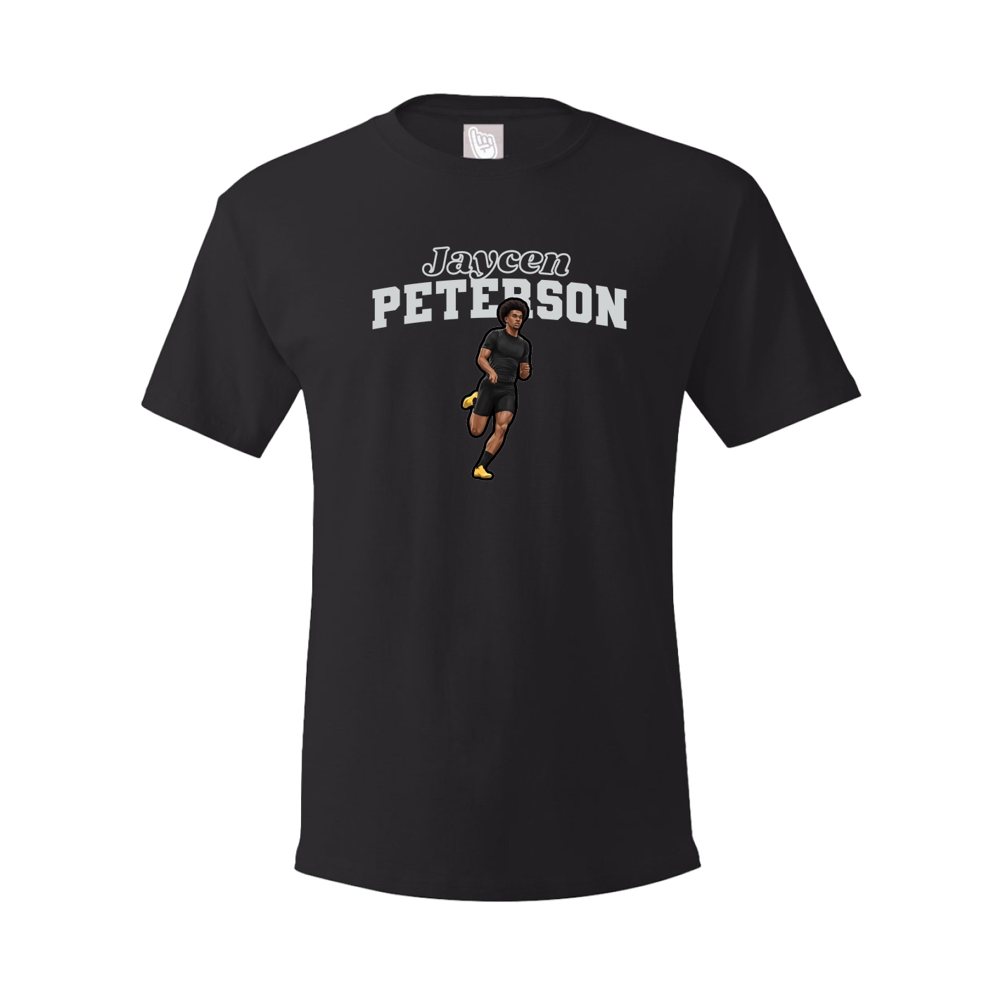 Youth Tee — Name Arch in Black