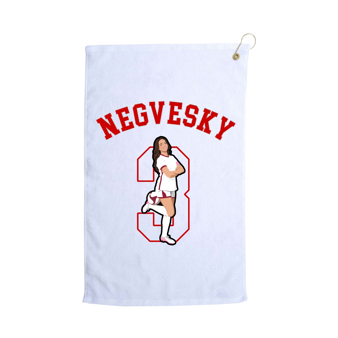 Golf Towel — Shirsey Arch in White
