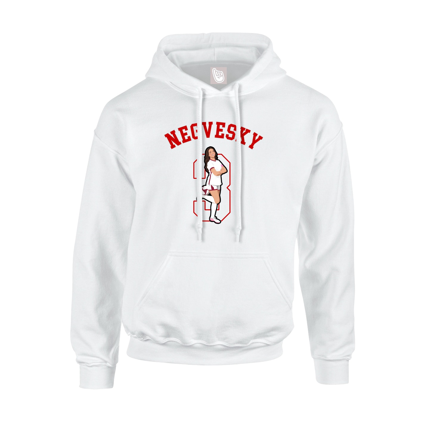 Youth Hoodie — Shirsey Arch in White