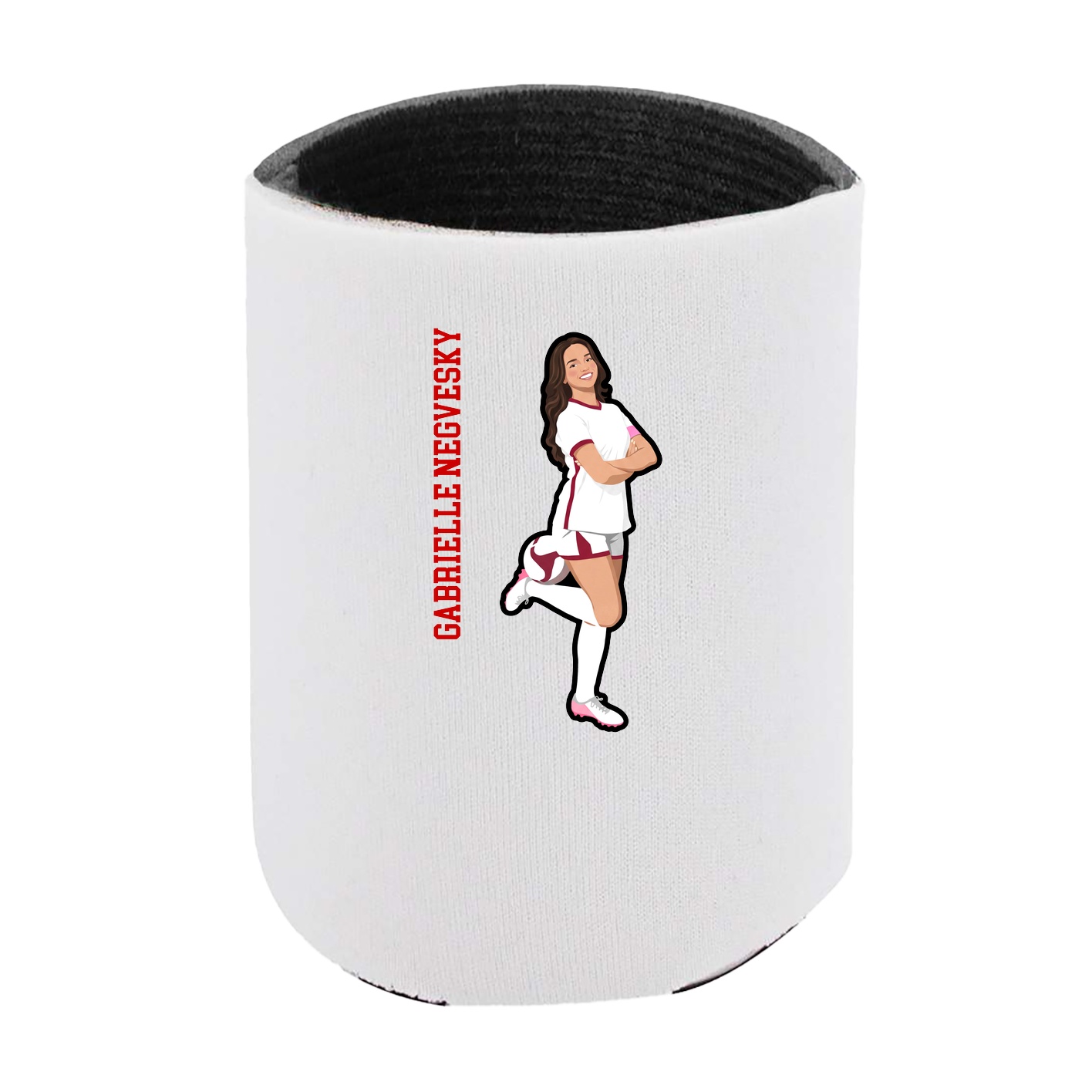 Can Holder — Name Vertical in White
