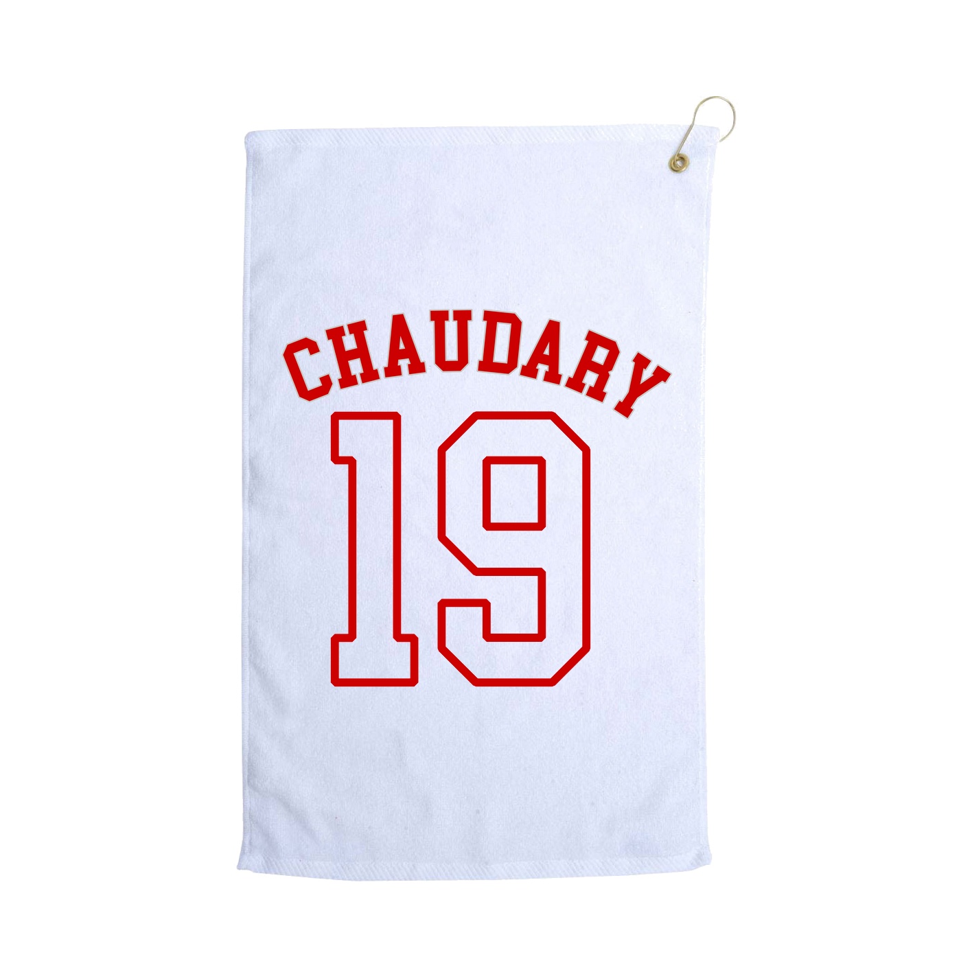 Golf Towel — Shirsey Arch in White