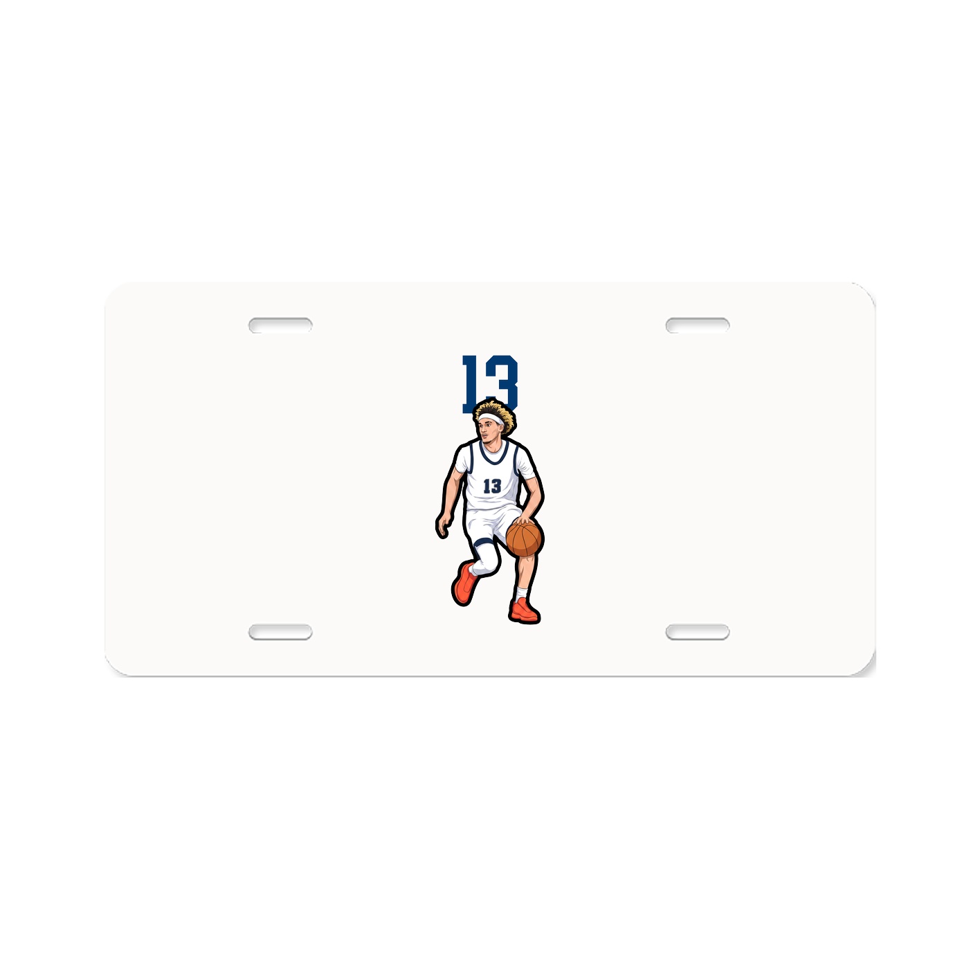 License Plate — Number Top in Classic