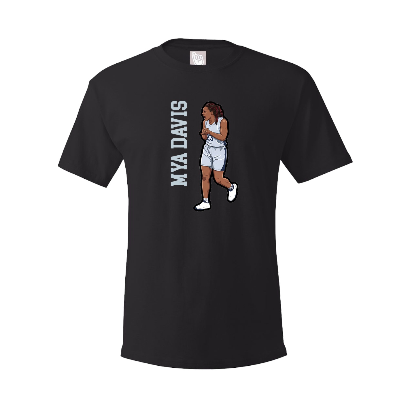 Youth Tee — Name Vertical in Black