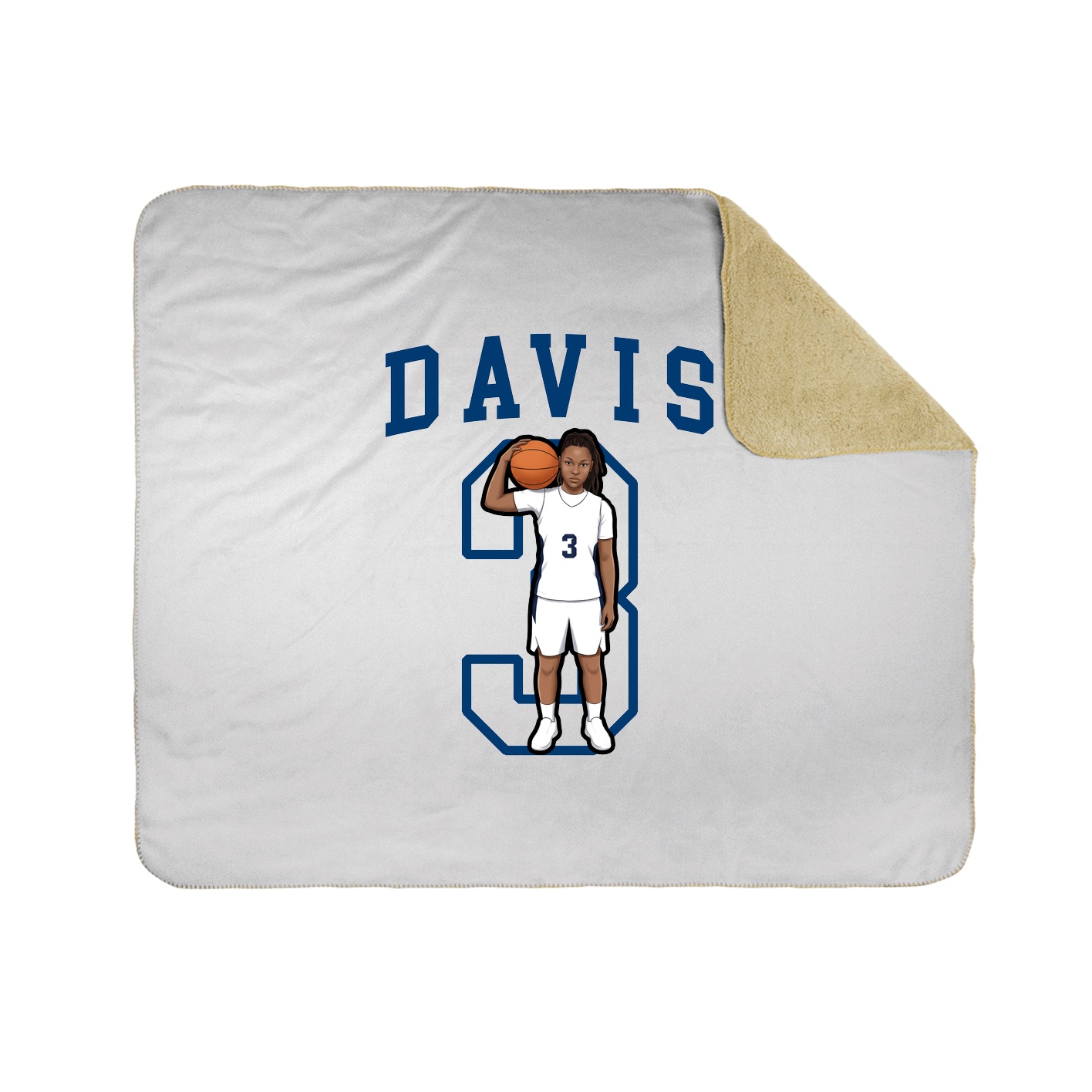 Throw Blanket — Shirsey in White