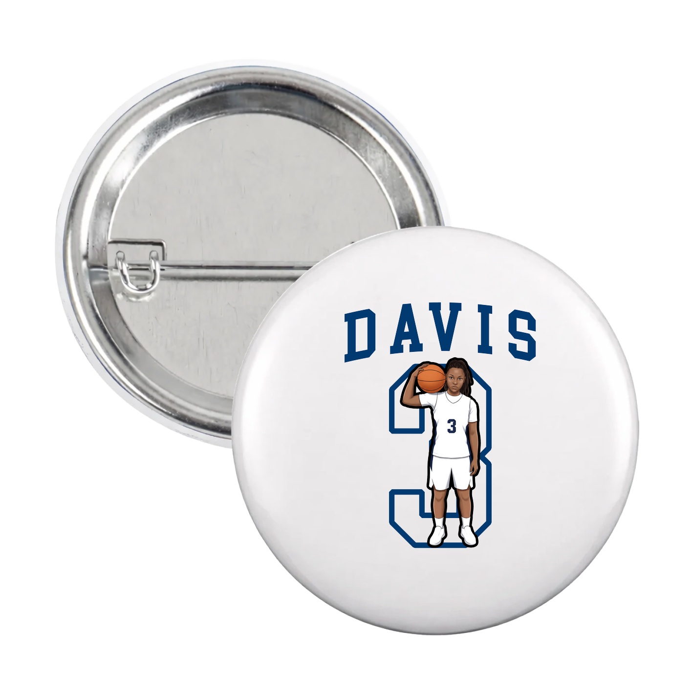 Game Day Button — Shirsey in White