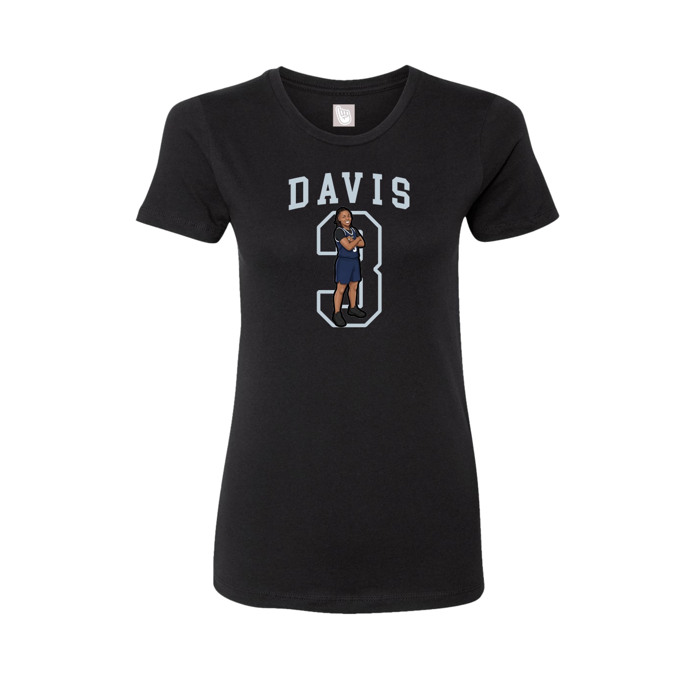 Fitted Women's Tee — Shirsey in Black