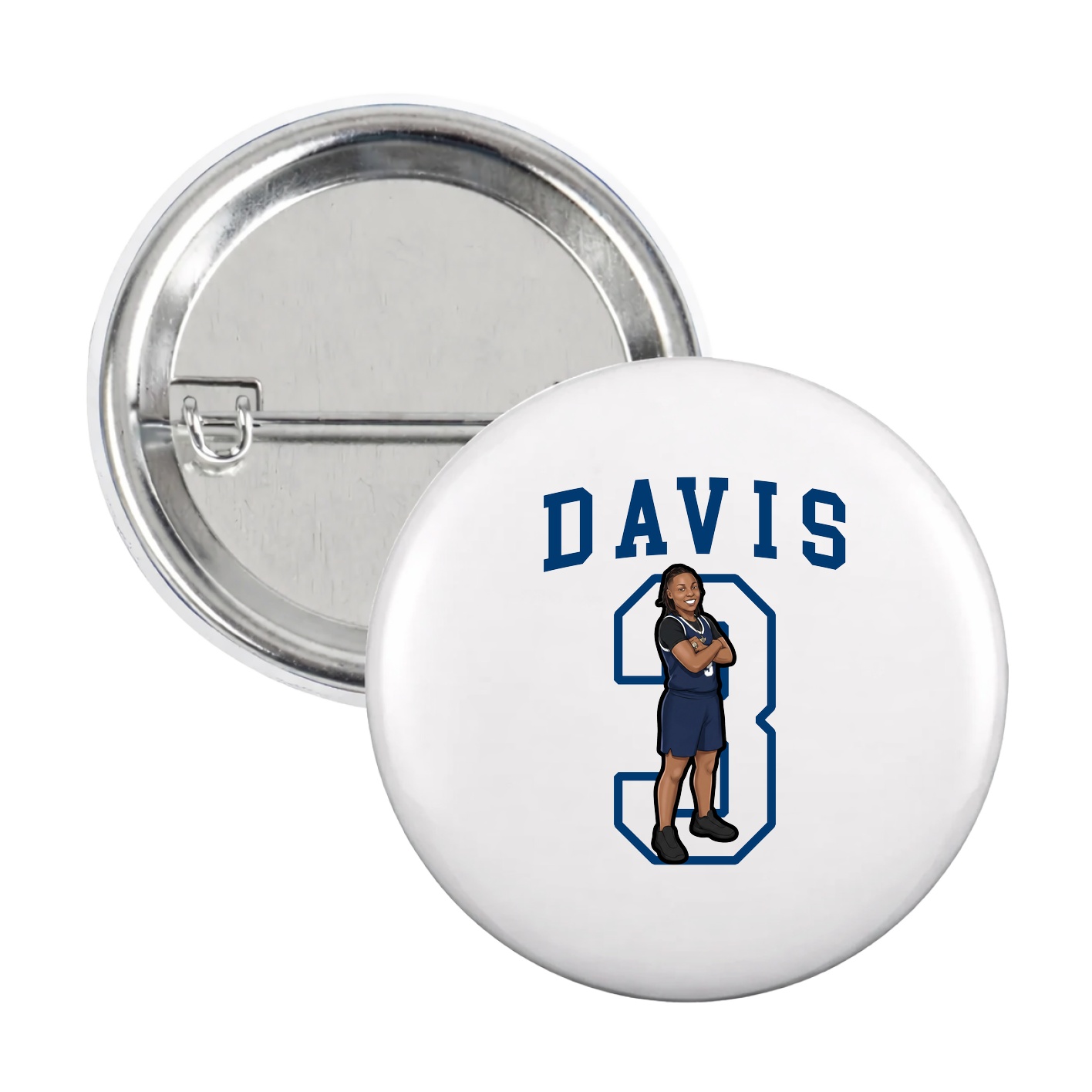 Game Day Button — Shirsey in White