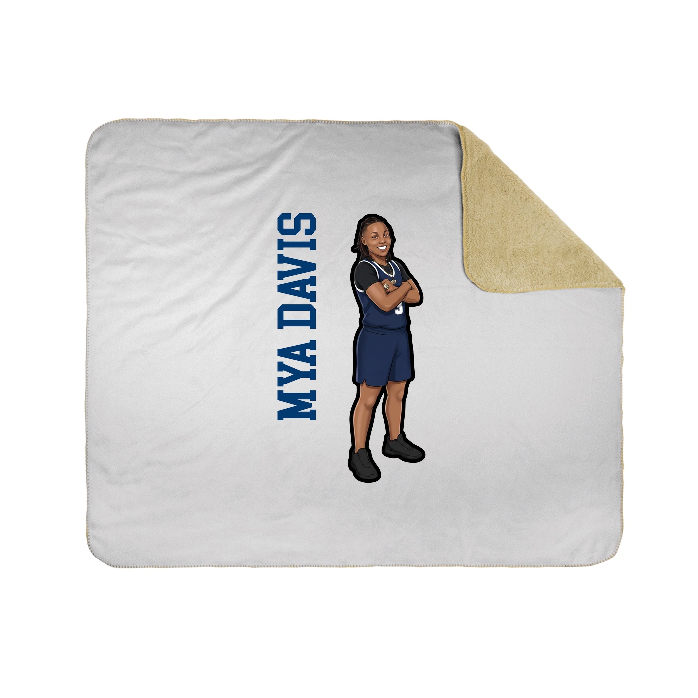 50x60 Sherpa Lined Throw Blanket