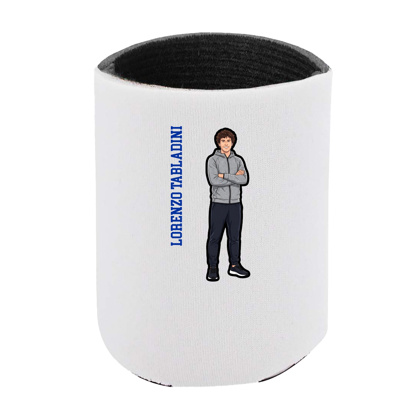 Can Holder — Name Vertical in White