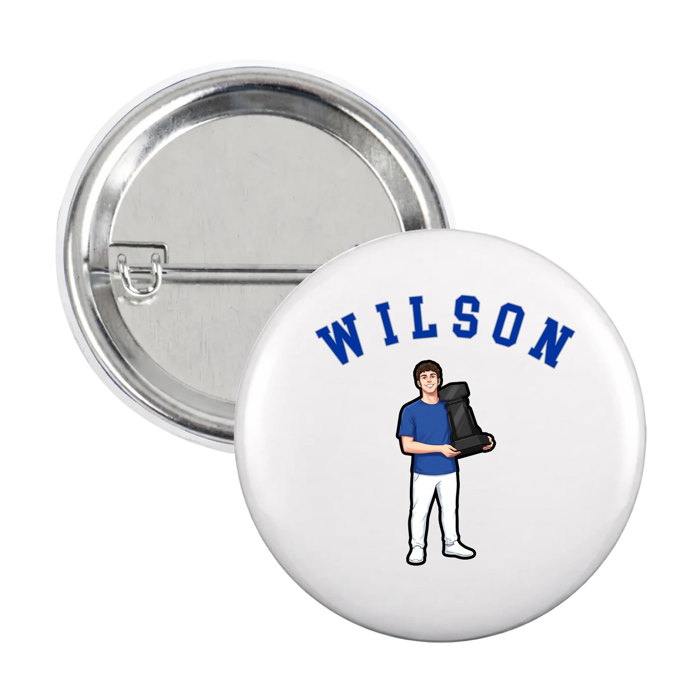 Game Day Button — Shirsey Arch in White
