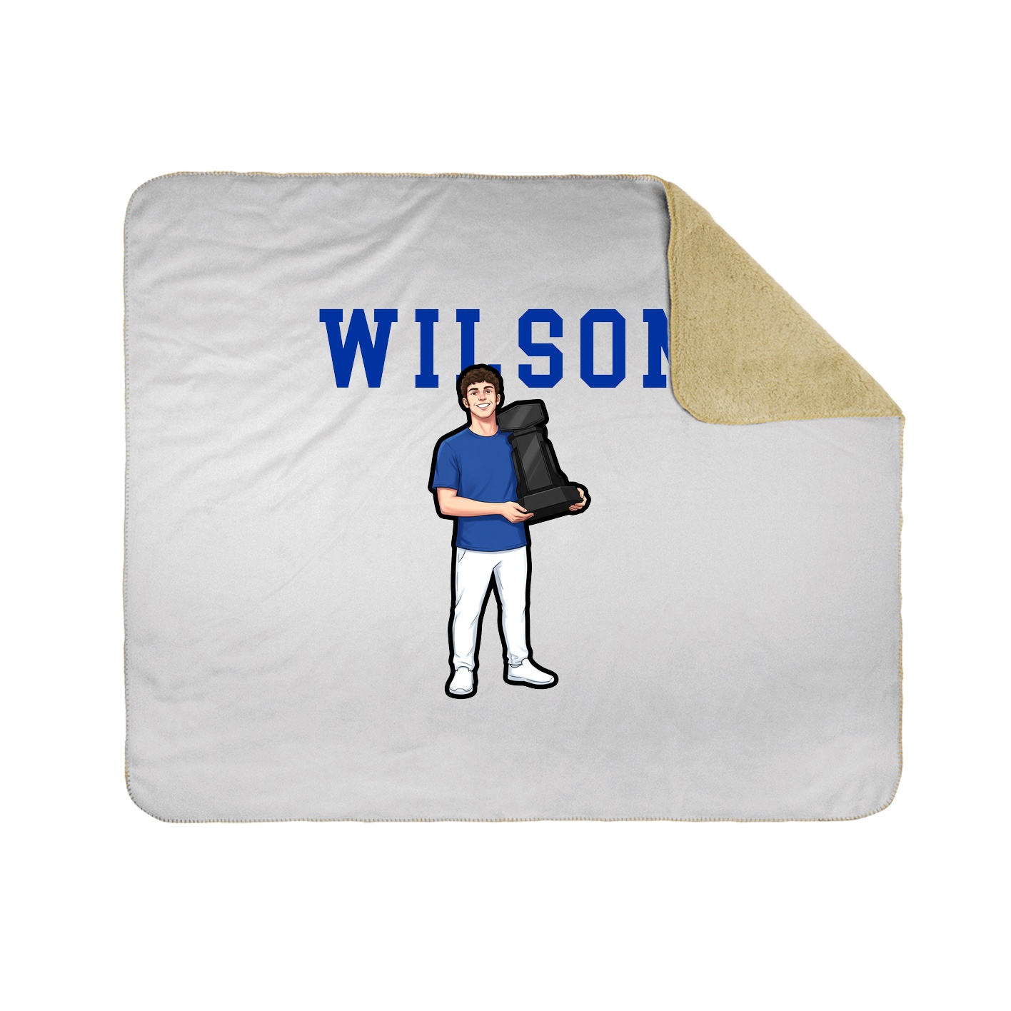 Throw Blanket — Shirsey in White
