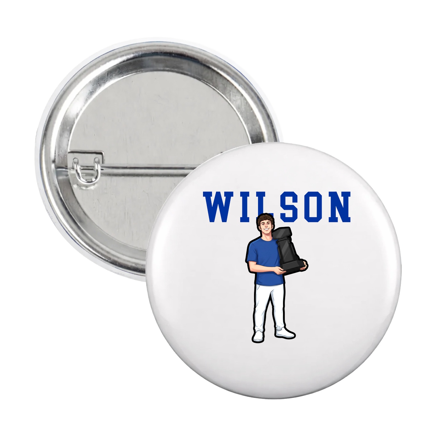 Game Day Button — Shirsey in White