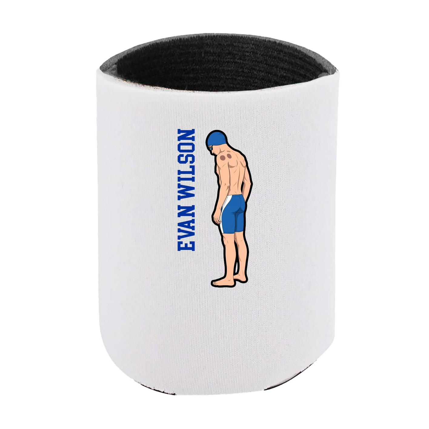 Can Holder — Name Vertical in White