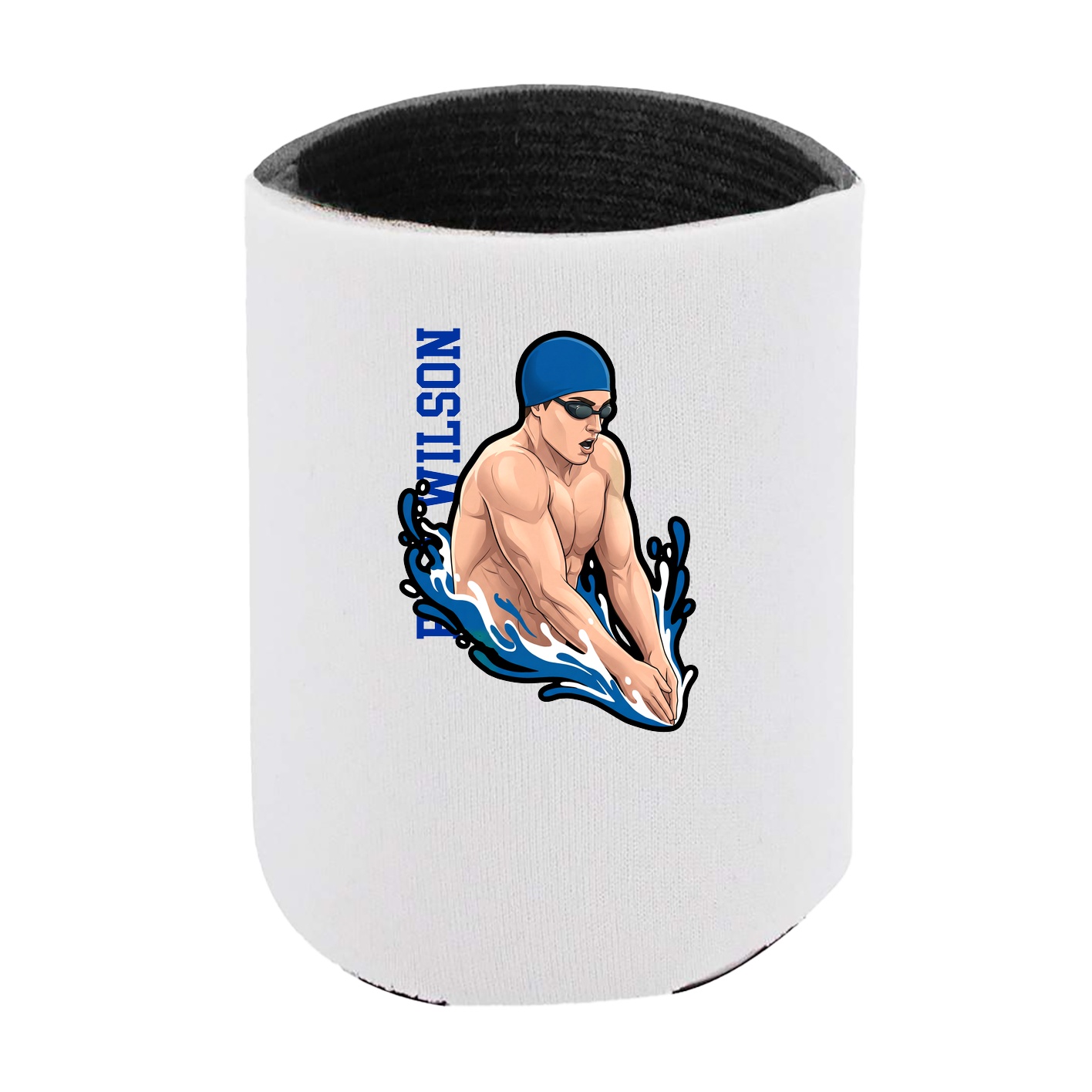 Can Holder — Name Vertical in White