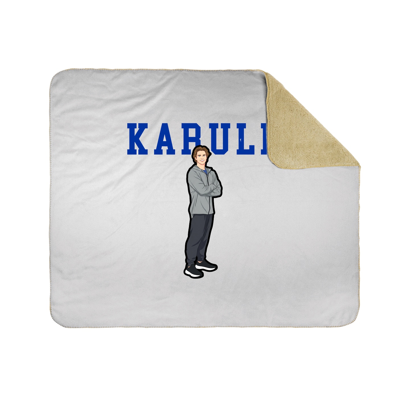 Throw Blanket — Shirsey in White
