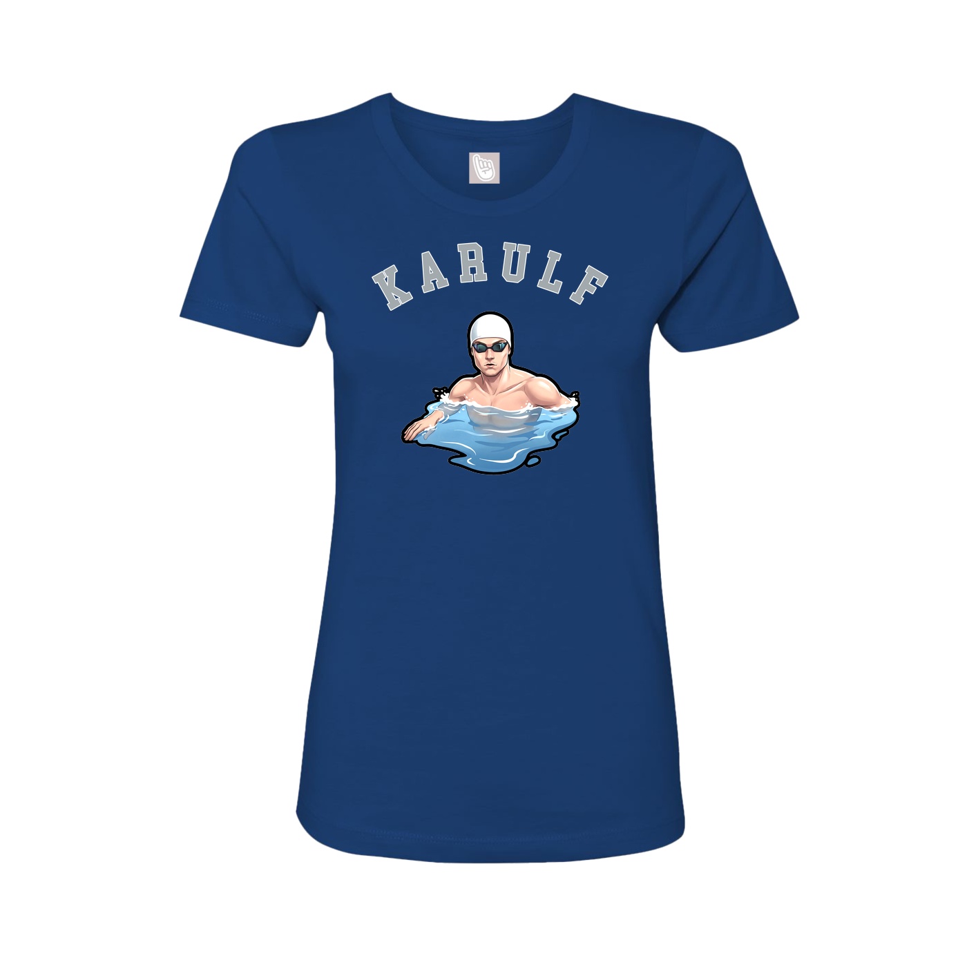 Fitted Women's Tee — Shirsey Arch in Royal