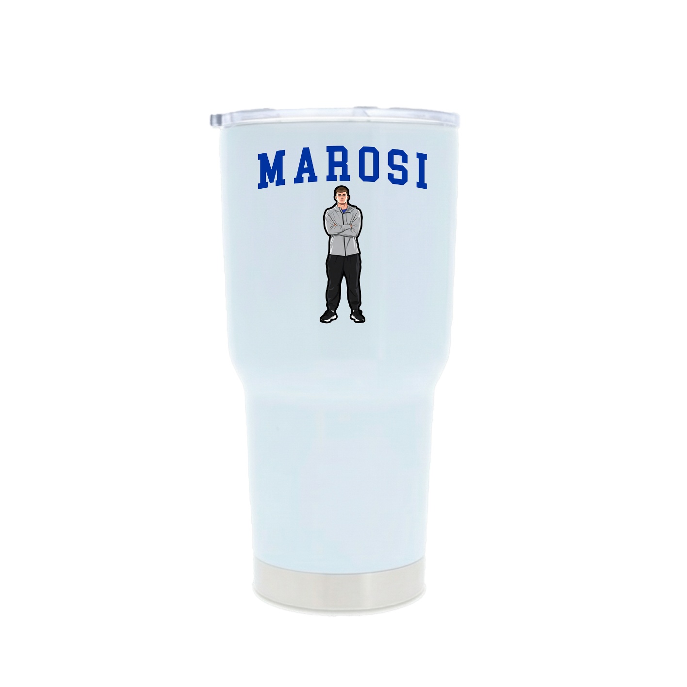 30oz Stainless Steel Tumbler — Shirsey in White