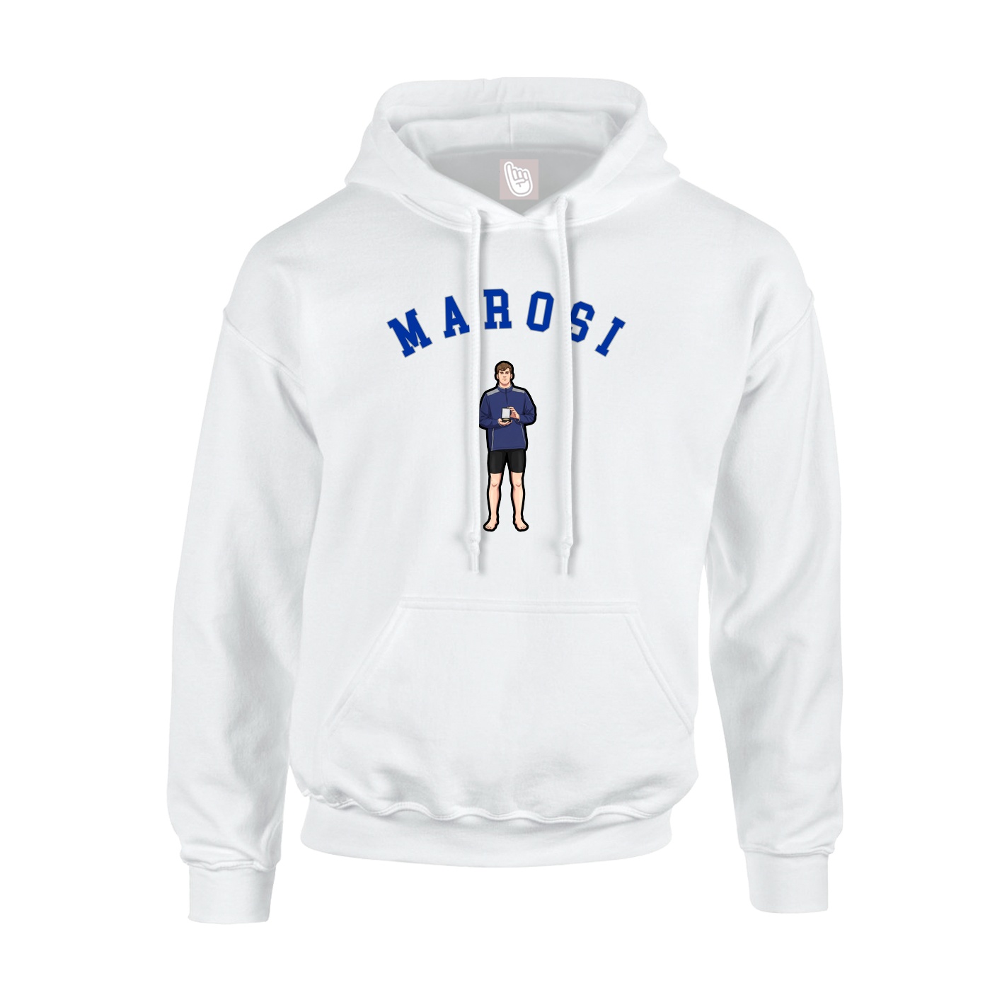 Youth Hoodie — Shirsey Arch in White