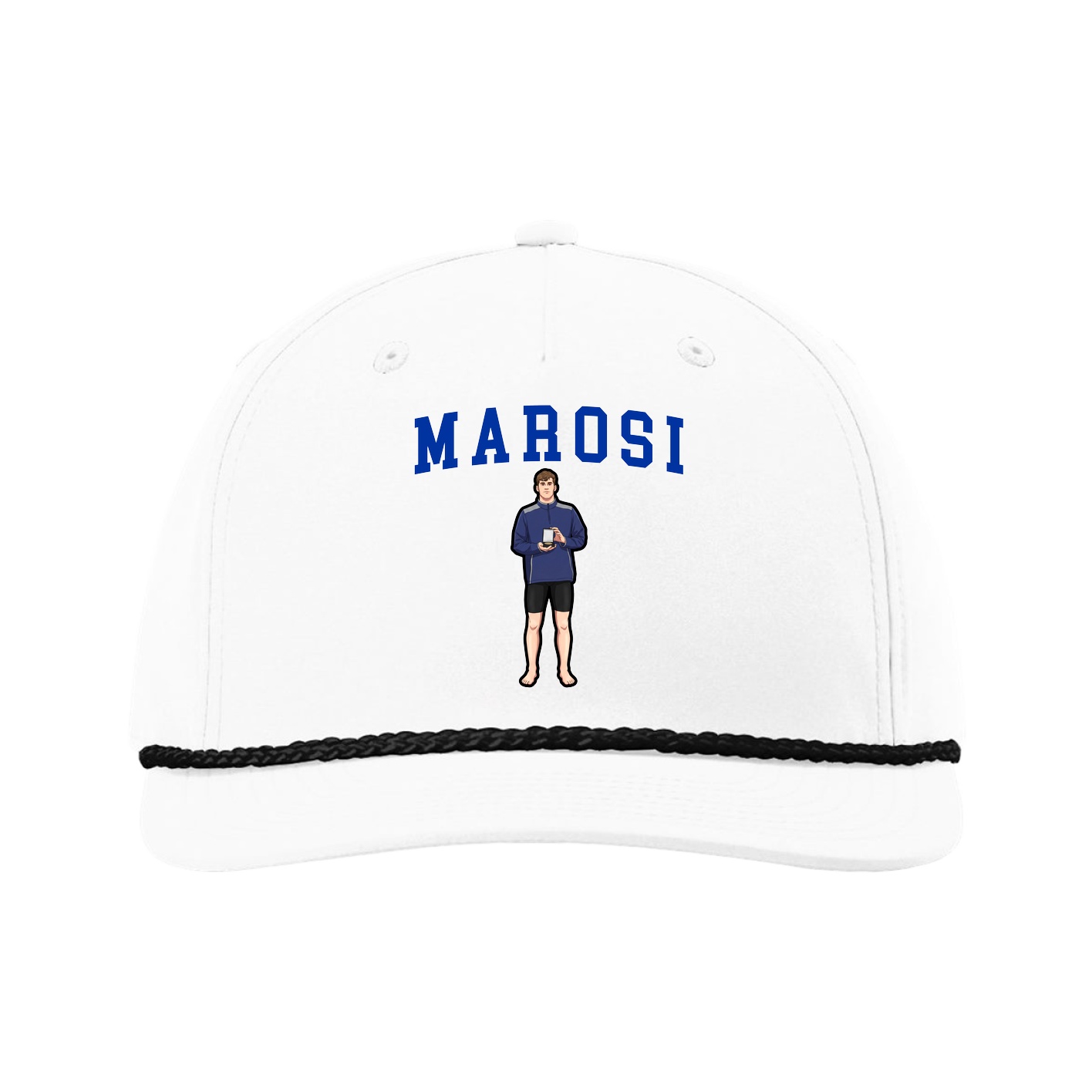 Five-Panel Classic Rope Cap — Shirsey in White