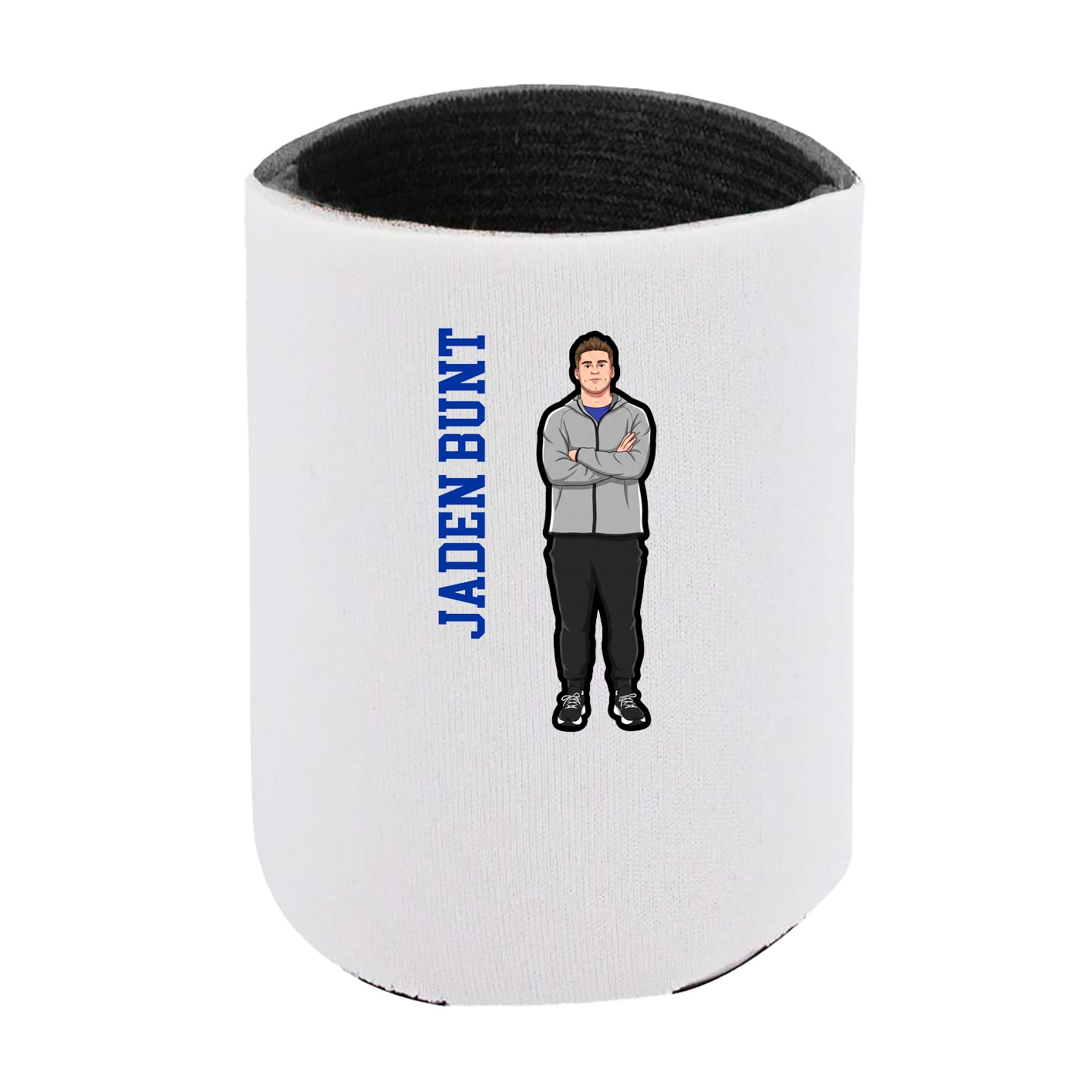Can Holder — Name Vertical in White