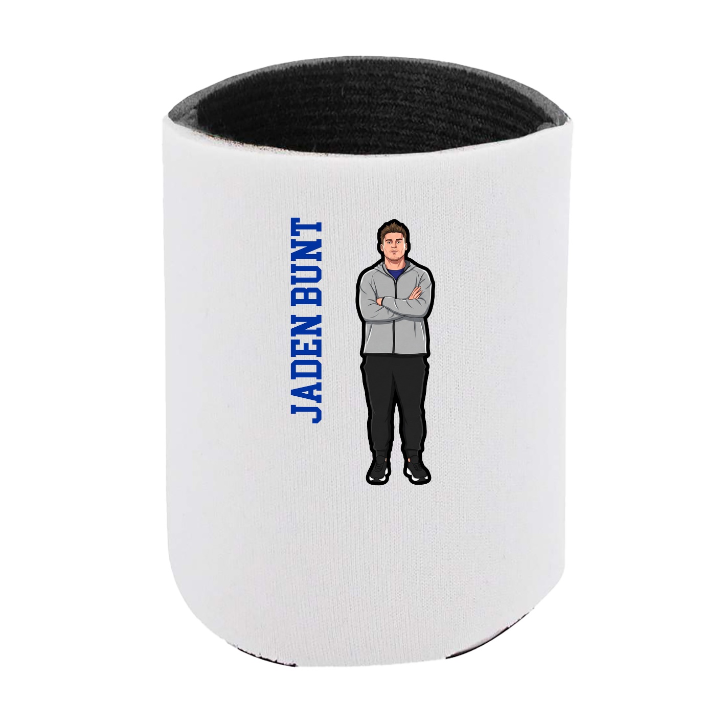 Can Holder — Name Vertical in White