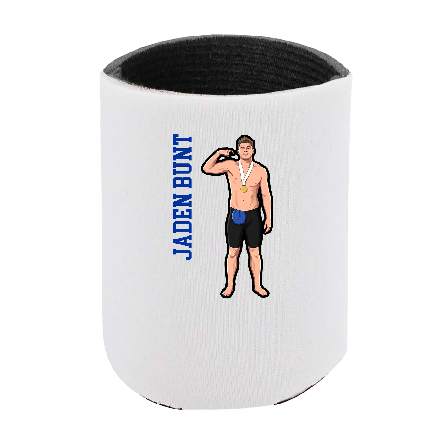 Can Holder — Name Vertical in White