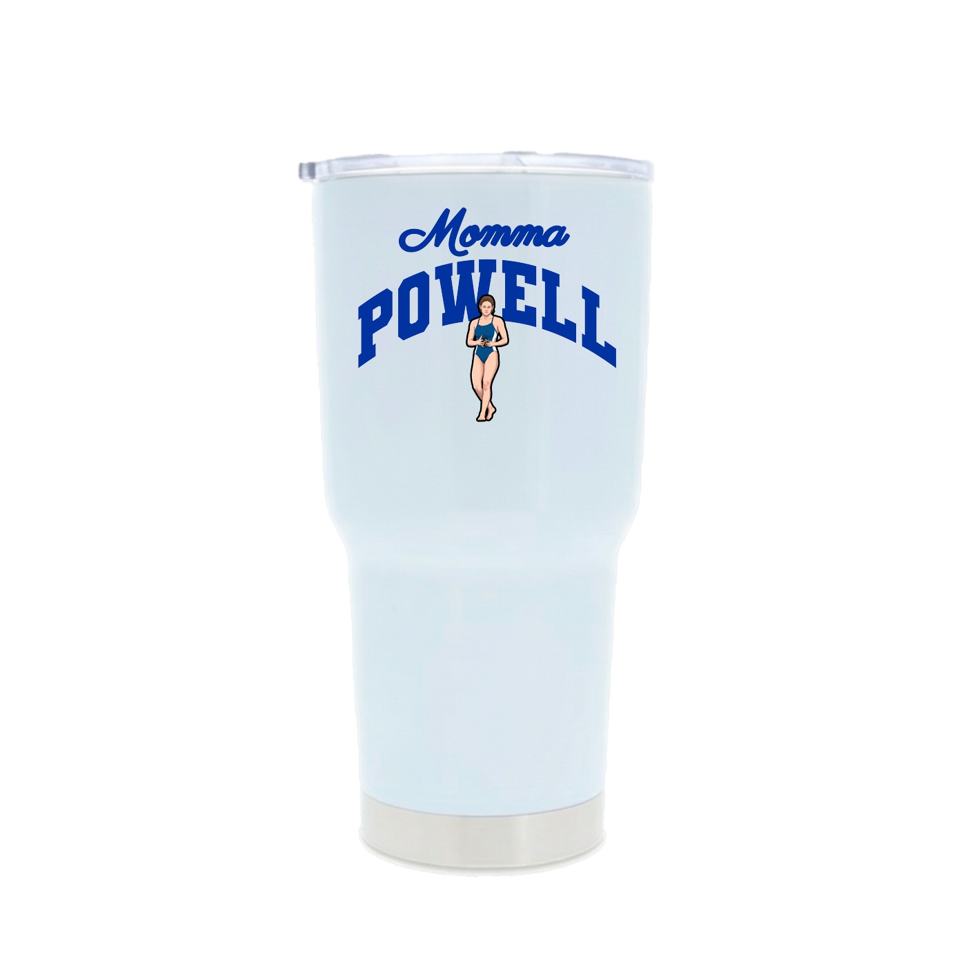 30oz Stainless Steel Tumbler — Mothers Day Arch in White