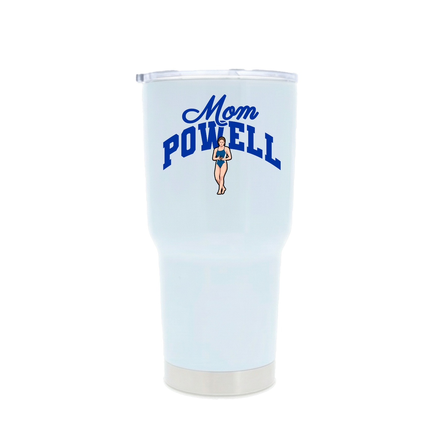 30oz Stainless Steel Tumbler — Mothers Day Arch in White
