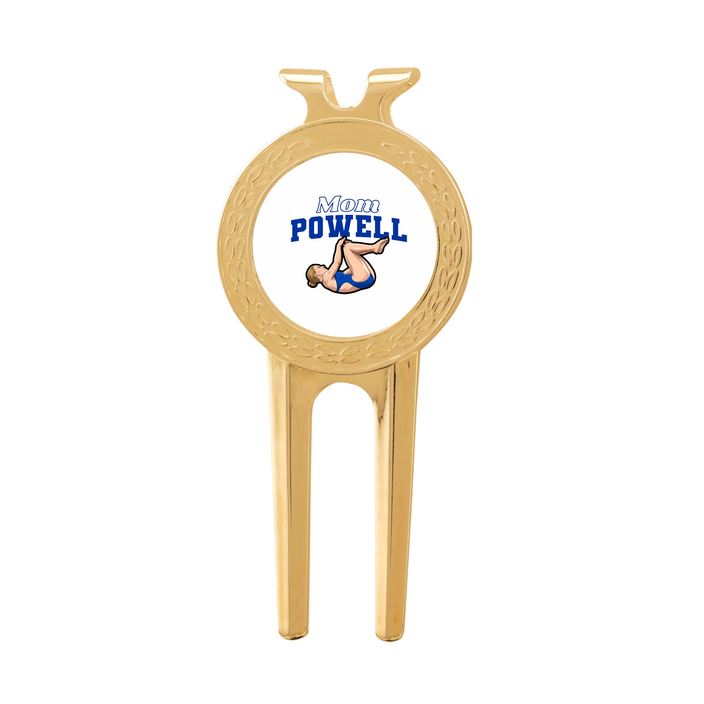 Divot Tool with Ball Marker — Mothers Day Block in Classic