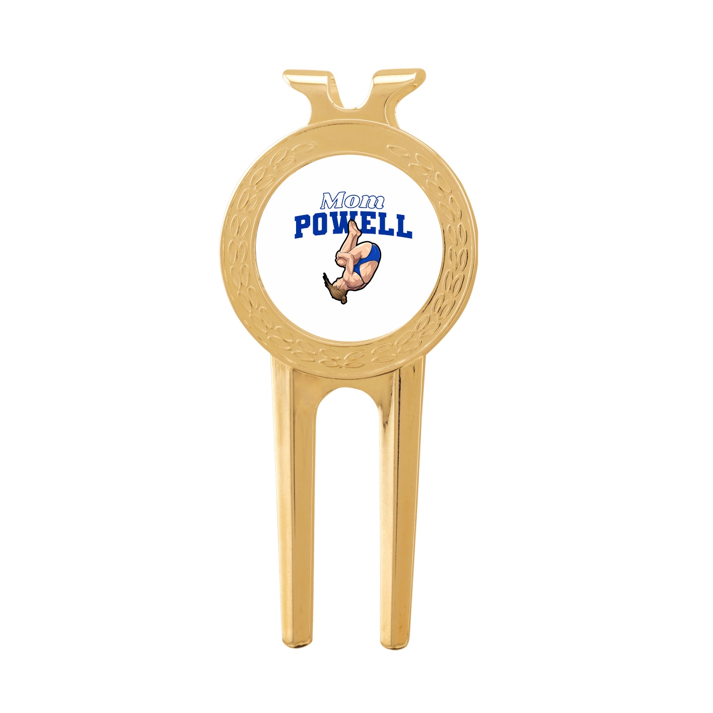 Divot Tool with Ball Marker — Mothers Day Block in Classic