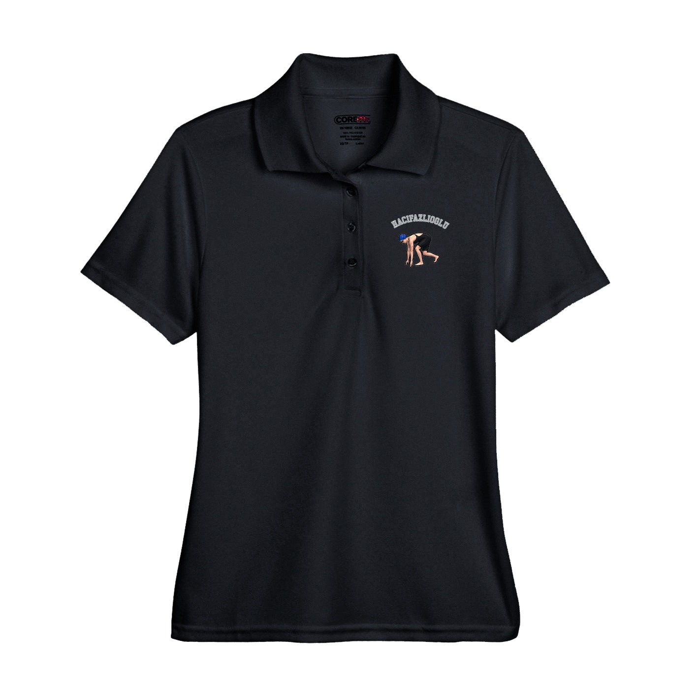 Performance Polo — Shirsey Arch in Black