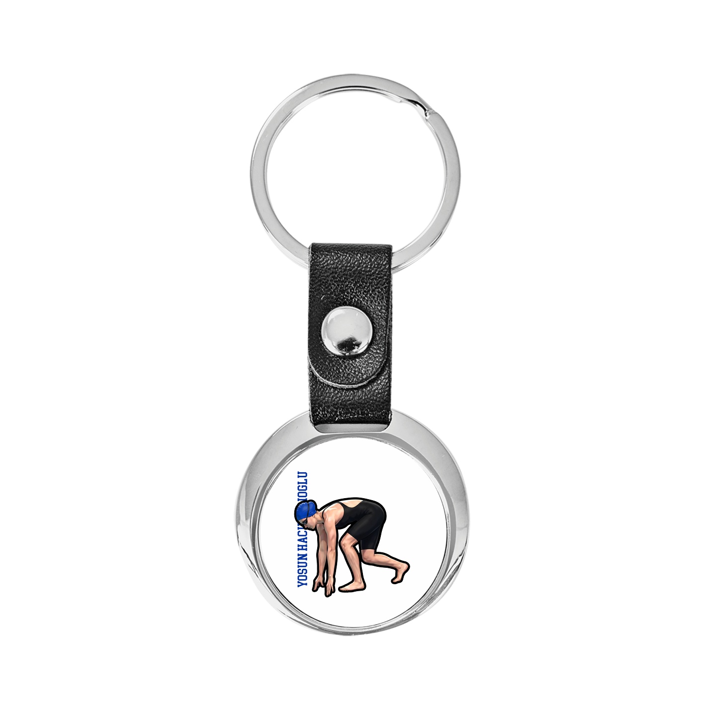 Key Chain — Name Vertical in Classic