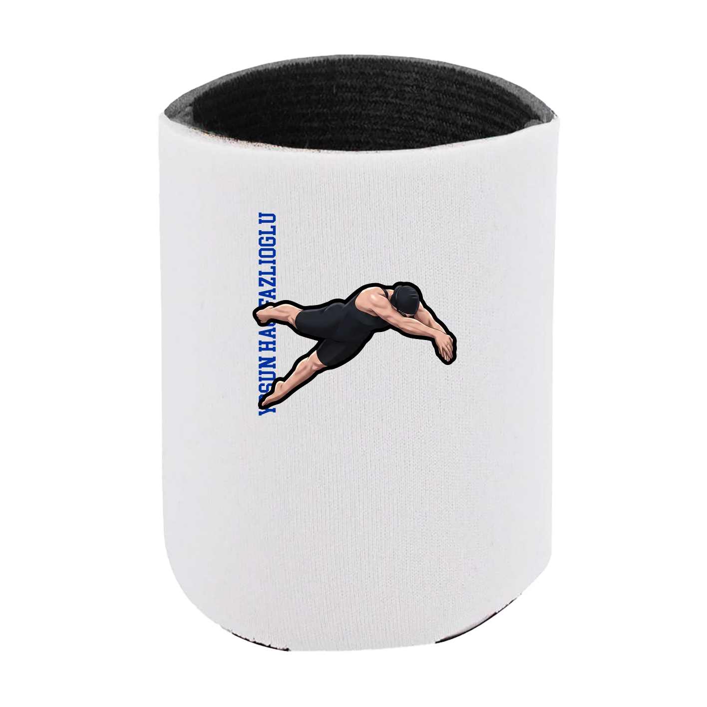 Can Holder — Name Vertical in White