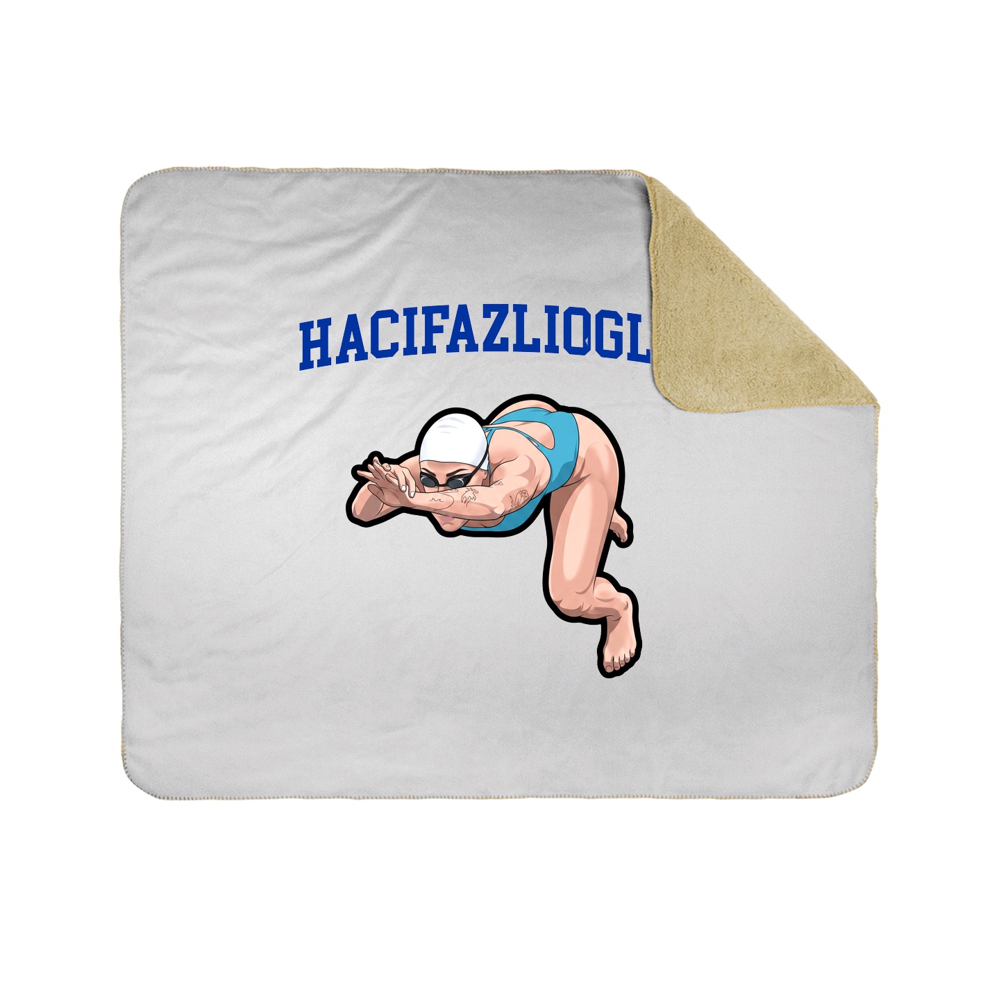Throw Blanket — Shirsey in White