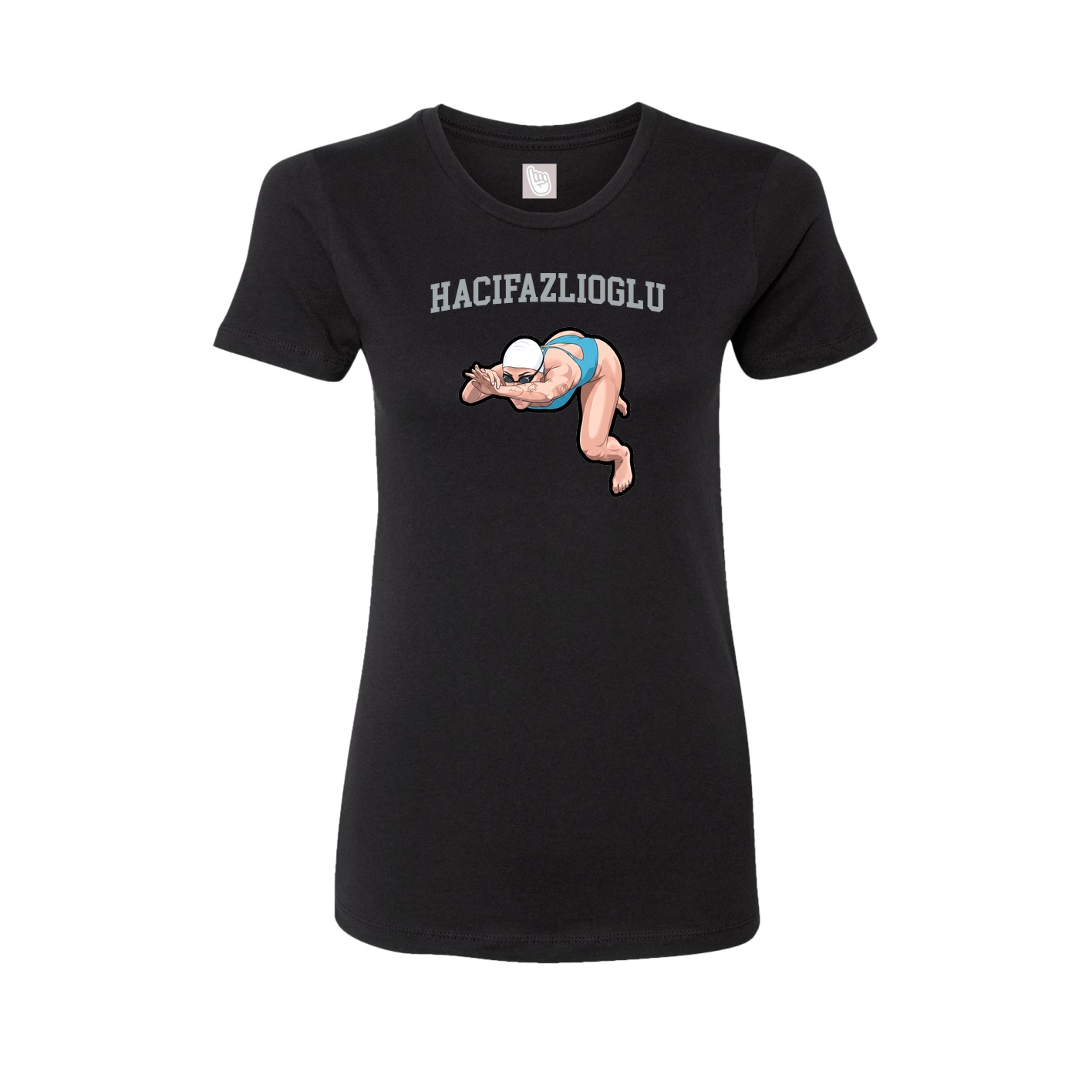 Fitted Women's Tee — Shirsey in Black