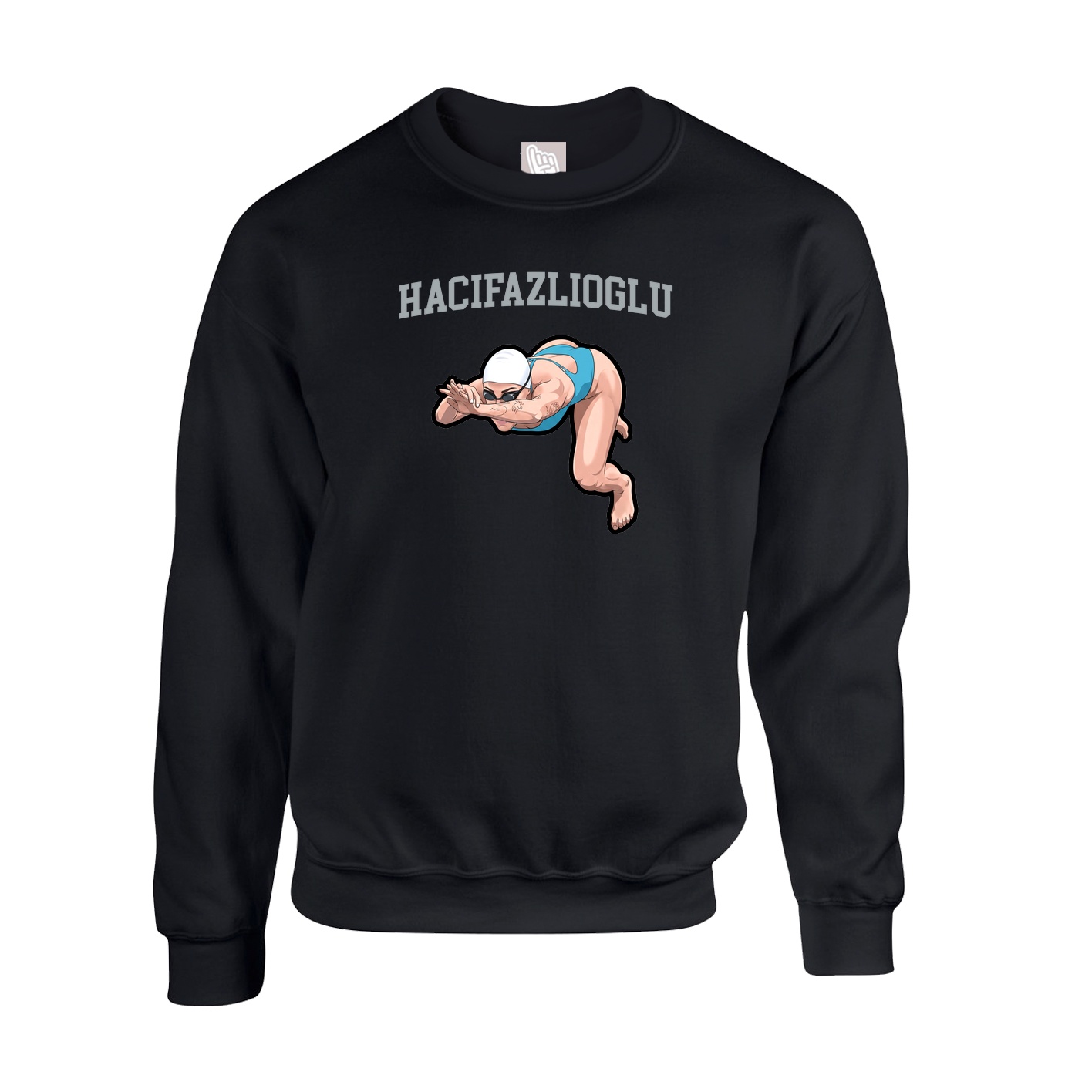 Fleece Crew — Shirsey in Black