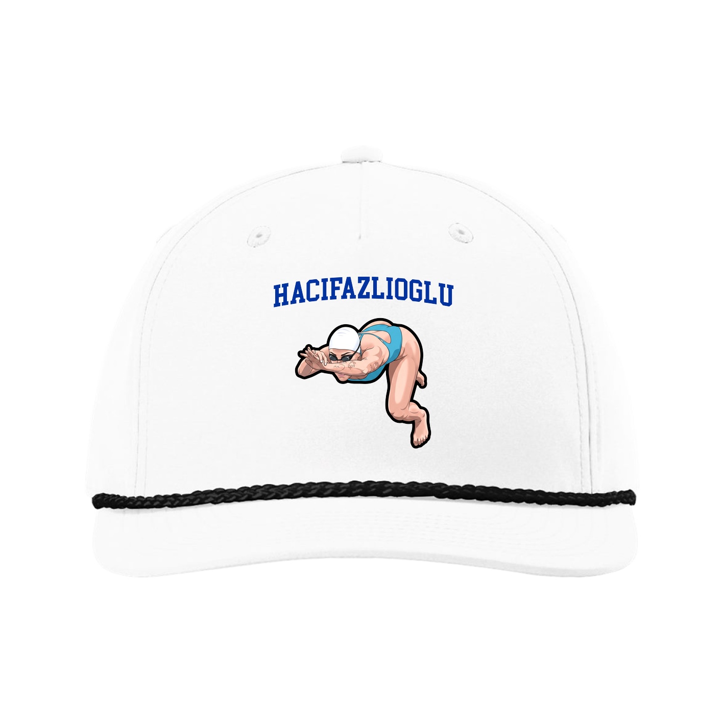 Five-Panel Classic Rope Cap — Shirsey in White