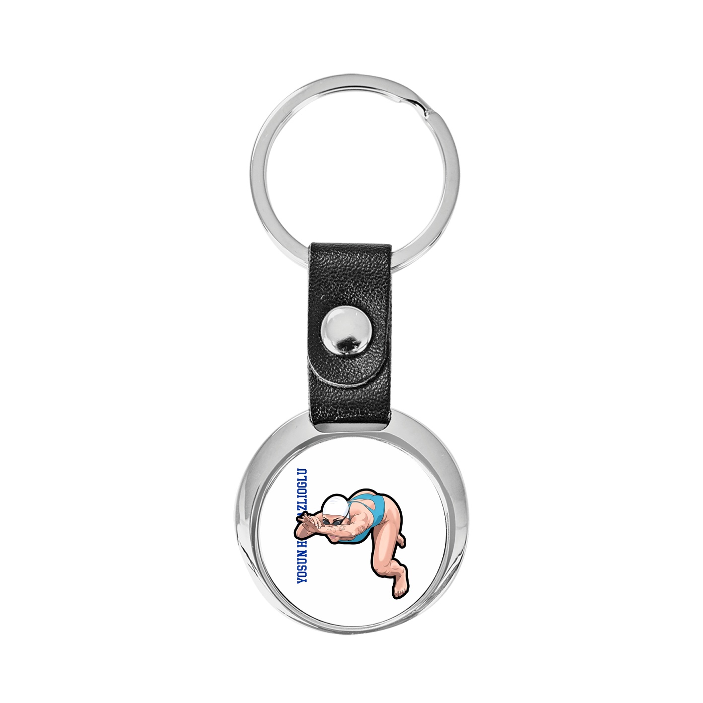 Key Chain — Name Vertical in Classic