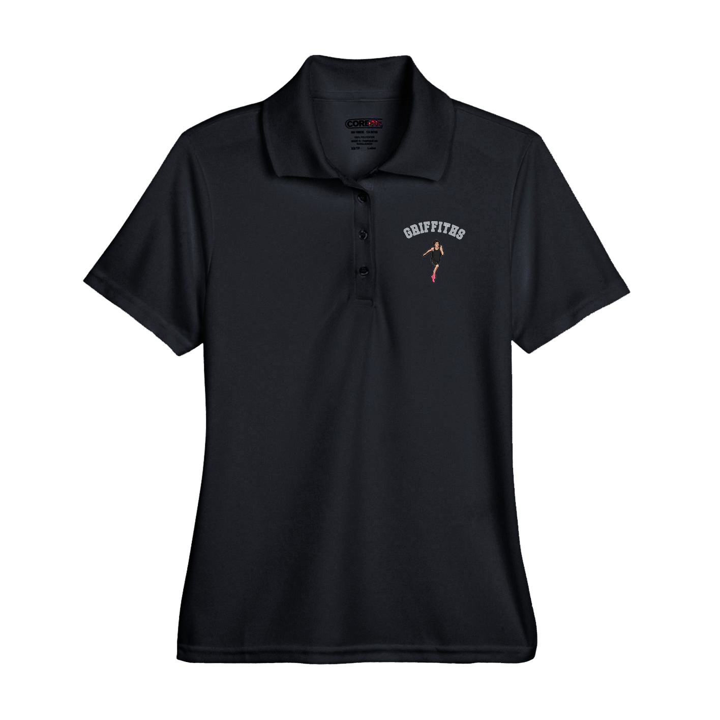 Performance Polo — Shirsey Arch in Black