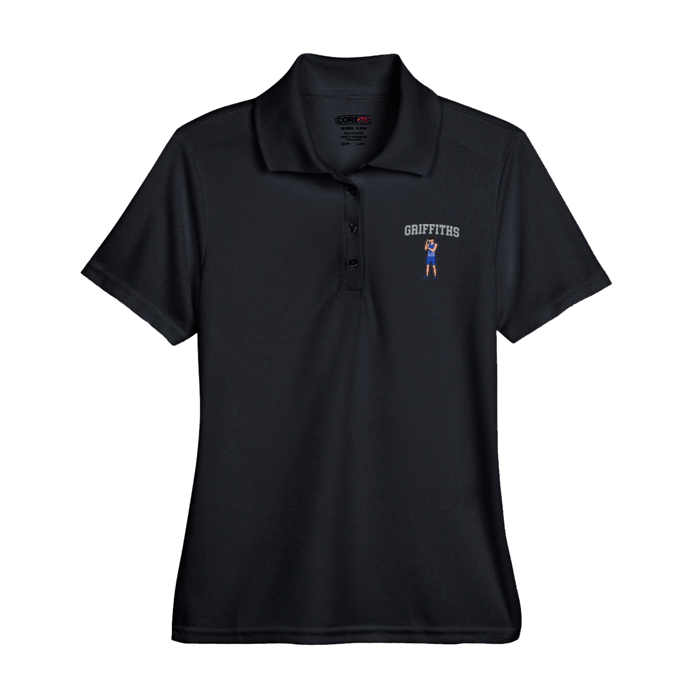 Womens Performance Polo — Shirsey in Black