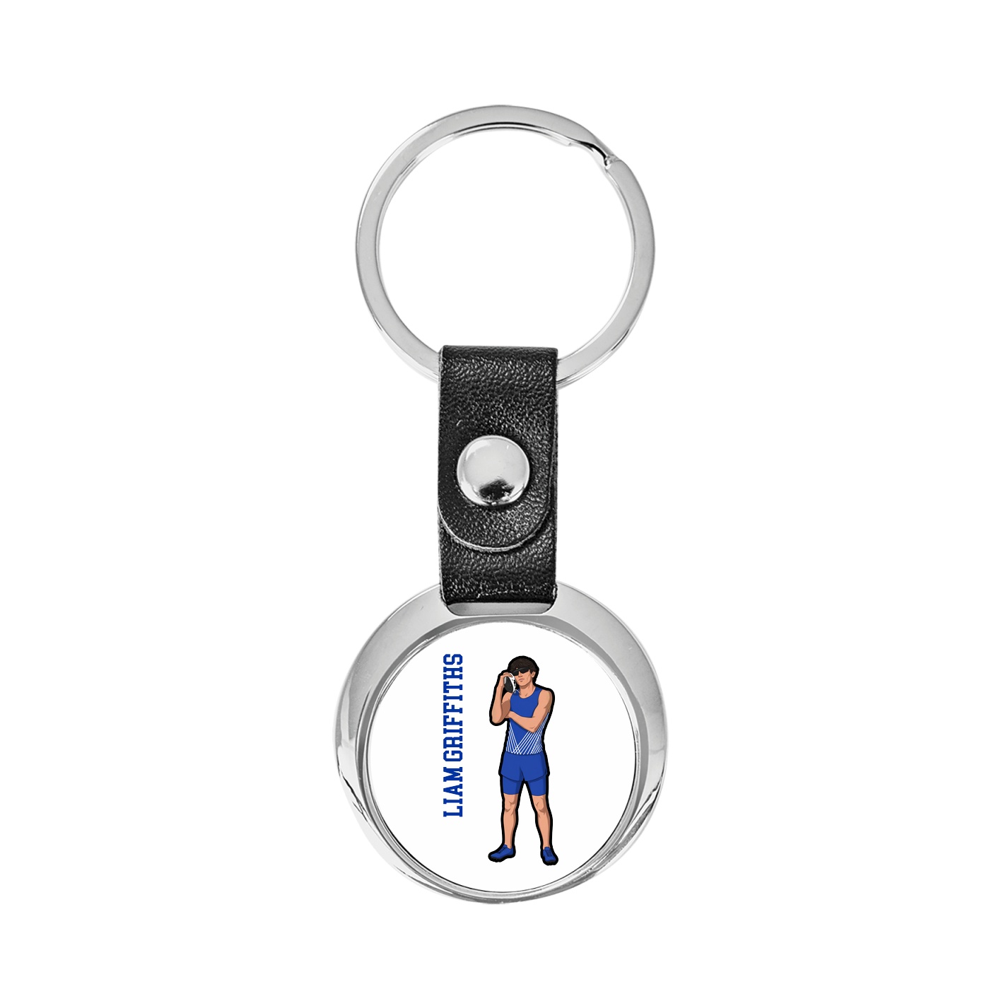 Key Chain — Name Vertical in Classic