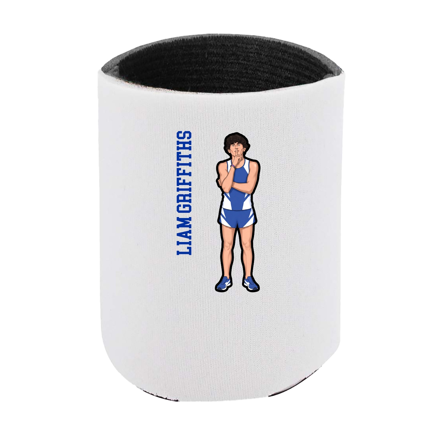 Can Holder — Name Vertical in White