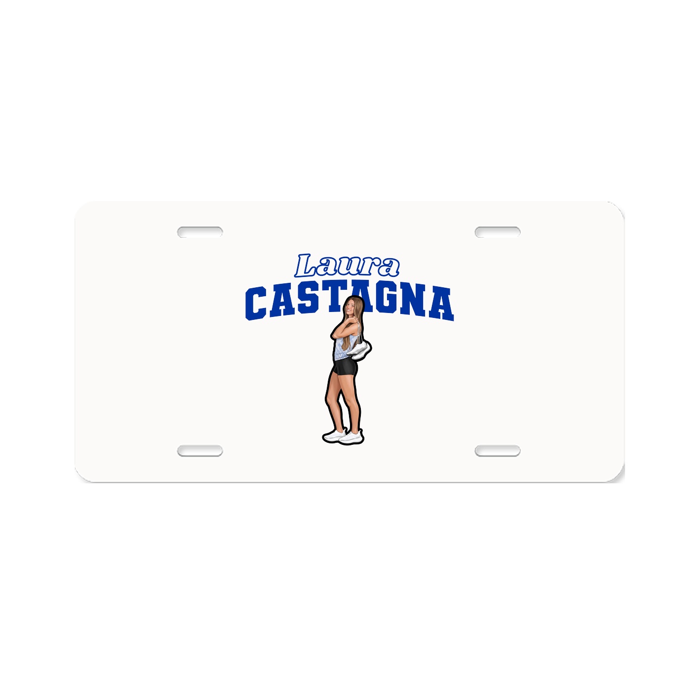 License Plate — Name Arch in Classic
