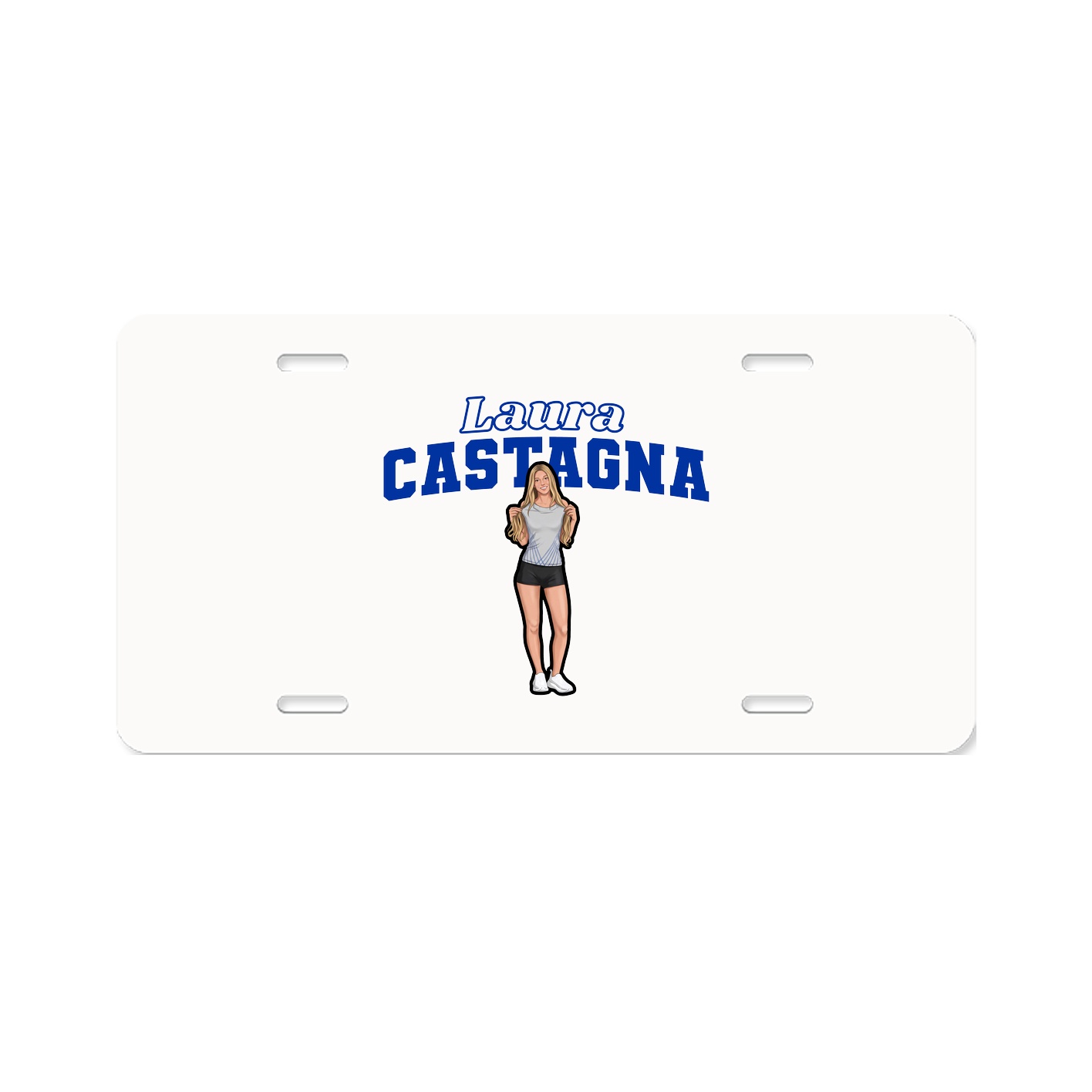 License Plate — Name Arch in Classic