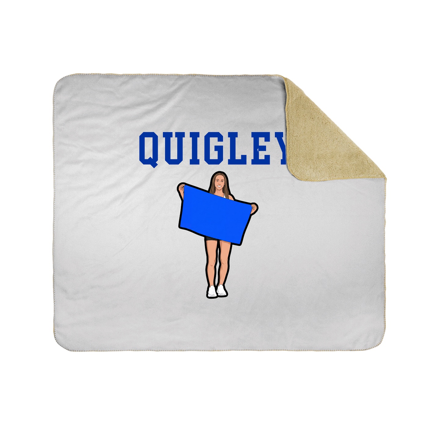 Throw Blanket — Shirsey in White