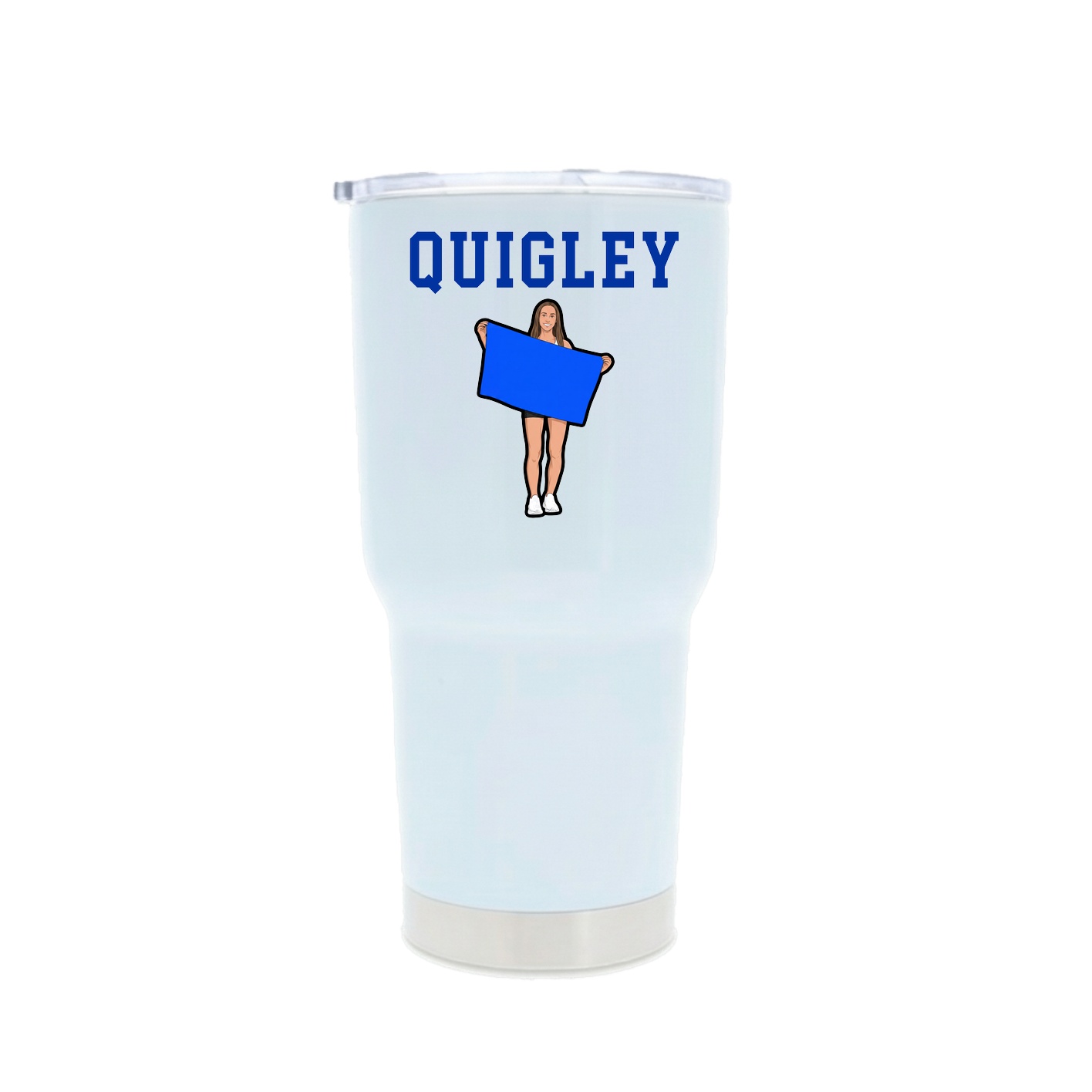 30oz Stainless Steel Tumbler — Shirsey in White