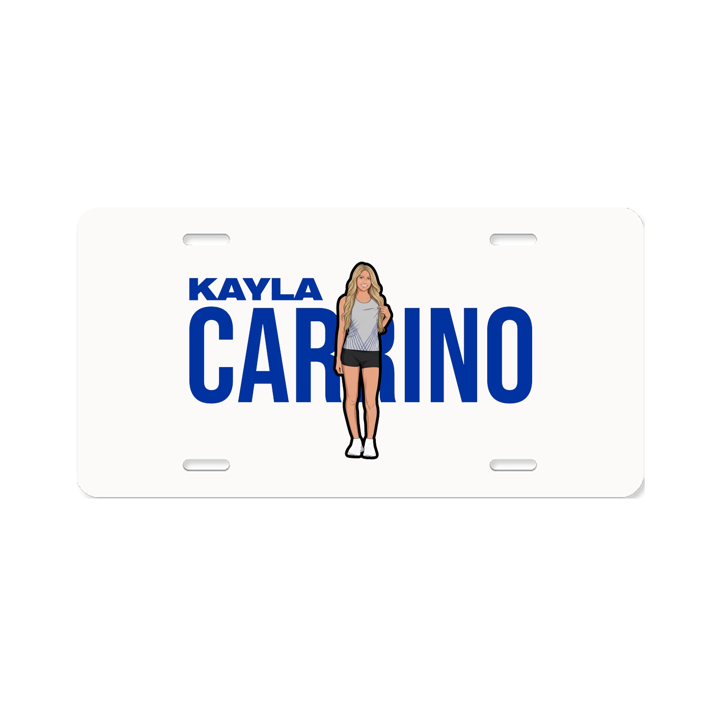 License Plate — Player Name in Classic