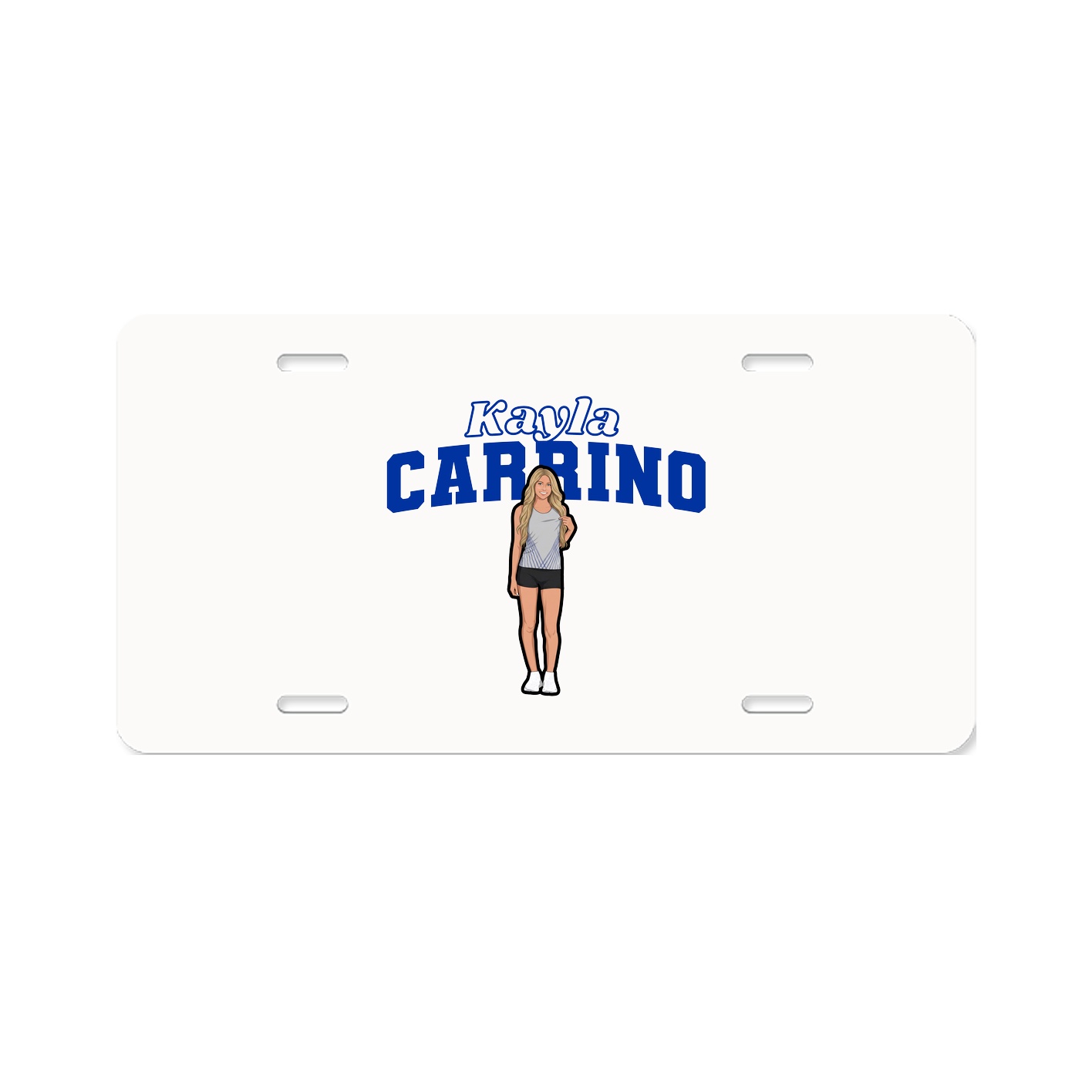 License Plate — Name Arch in Classic