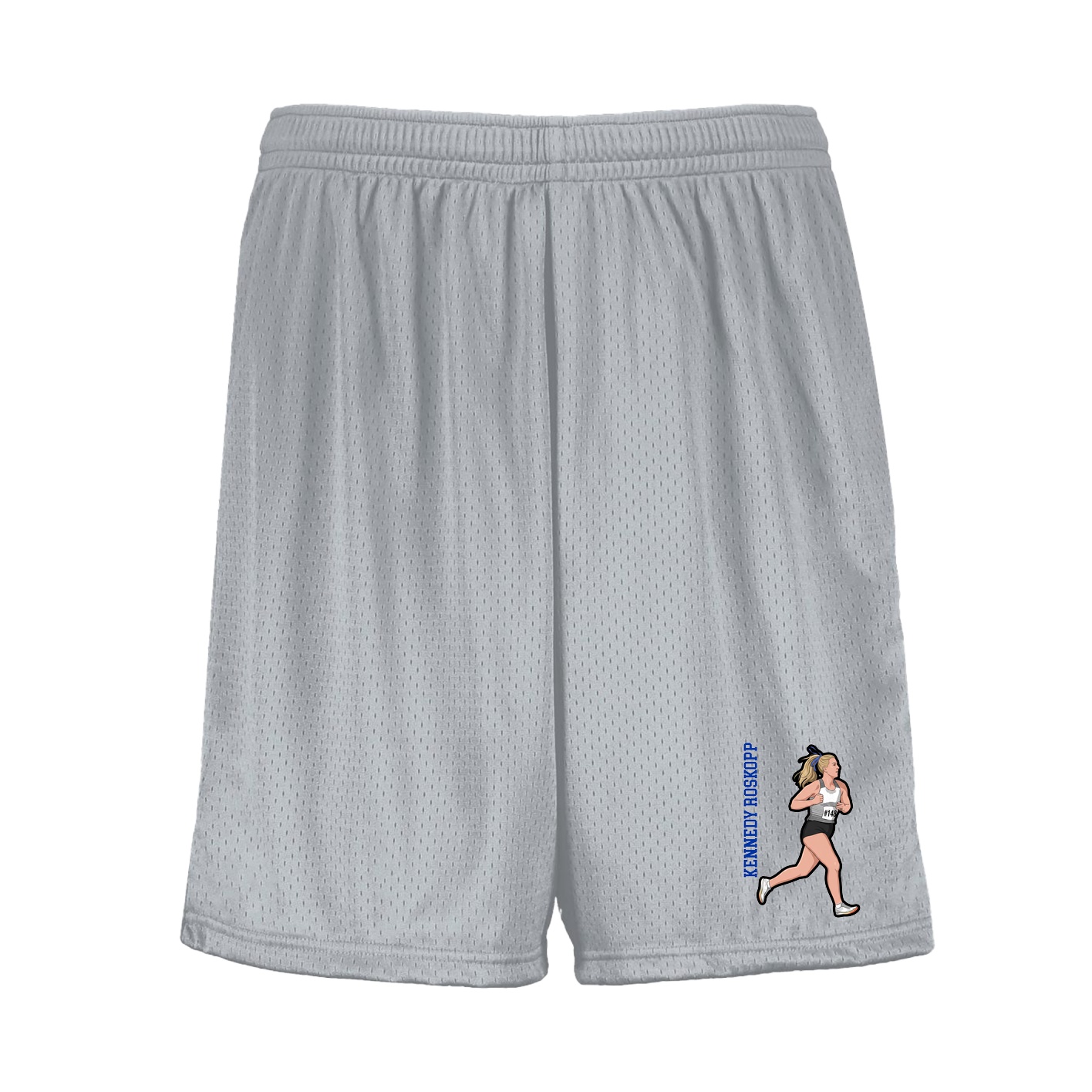 Shorts — Name Vertical in Silver