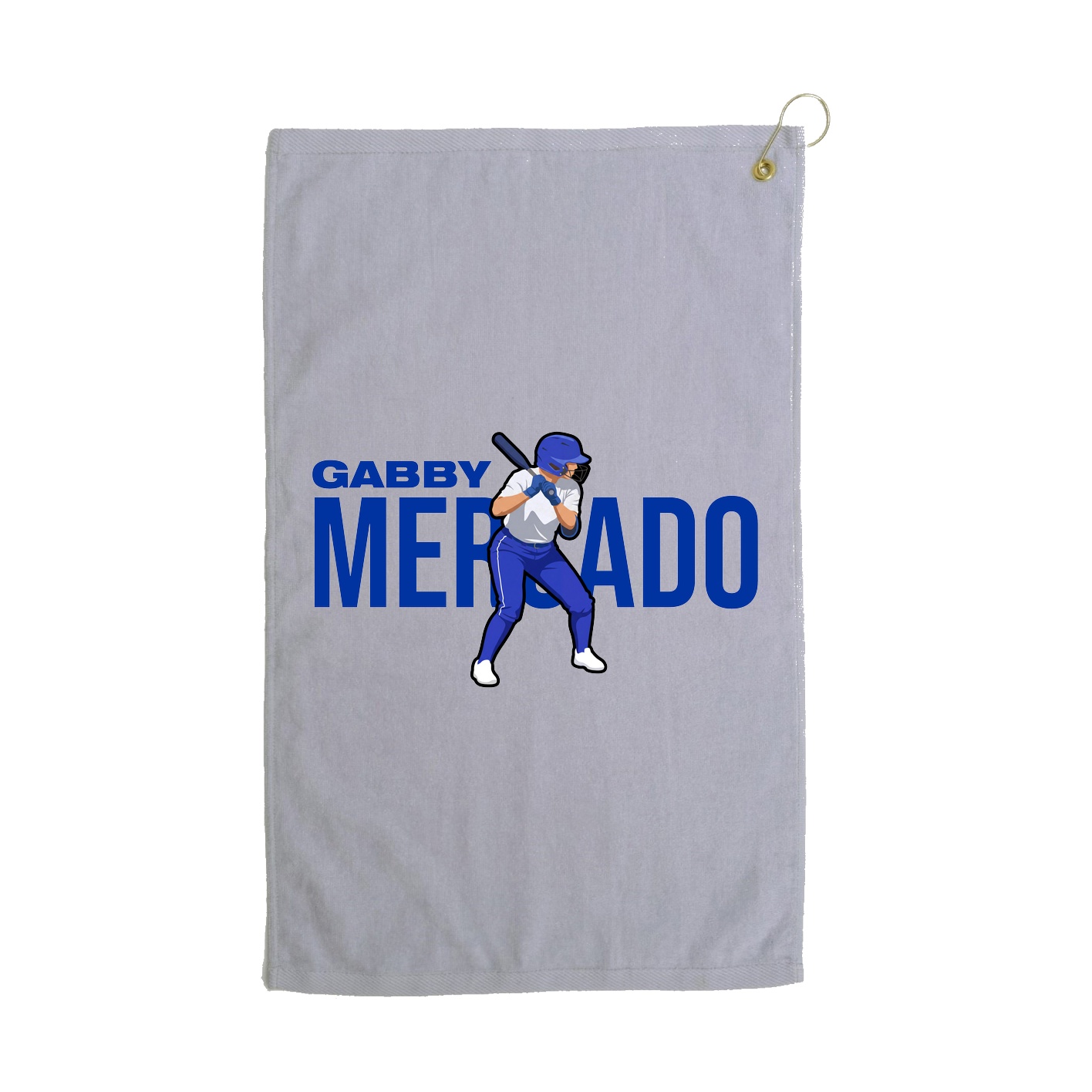 Golf Towel — Player Name in Grey